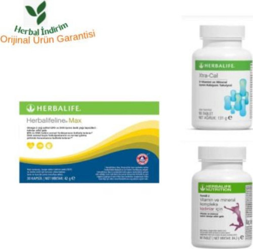 Kadın Vitamin +Kalsiyum Tablet +Omega Güçlenme Seti (%100 Ürünler)