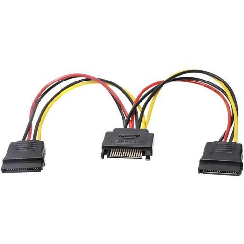 PrimeX PX-4426 Sata to Sata Çoklayıcı , Sata Pin Dişi-2 Port Sata Erkek Çoklayıcı, Sata Y Kablo Splitter Hdd Bağlantı Ka