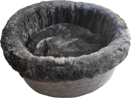 Lüx Kedi, Küçük Köpek Simit Yatak FÜME 45 cm