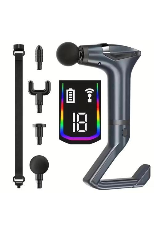 Leerfei Lf-6144 3'ü 1 Arada Ayırılabilir Titreşimli Masaj Tabancası - Derin Doku, Tetik Noktası Masa