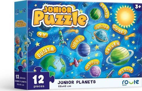 Eğitici Çocuk Kutu Oyunu Junıor Puzzle Küçük Gezegenler 12 Parça 3 Yaş