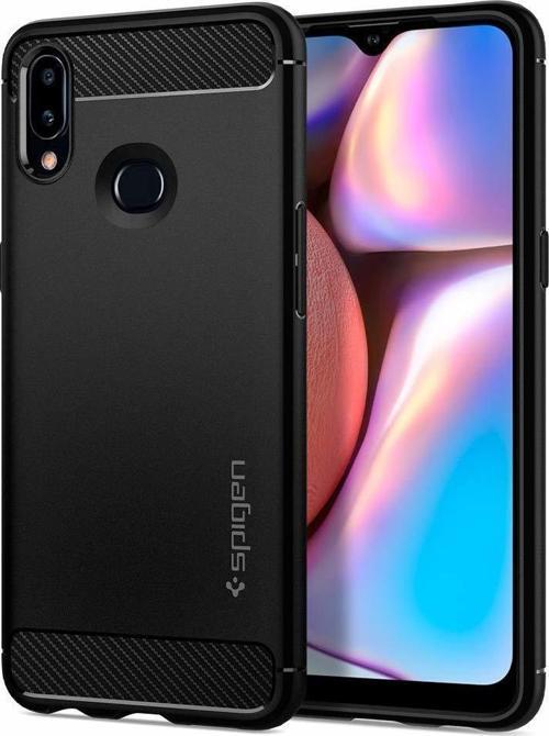 Galaxy A10s ile Uyumlu Kılıf Rugged Armor Matte Black