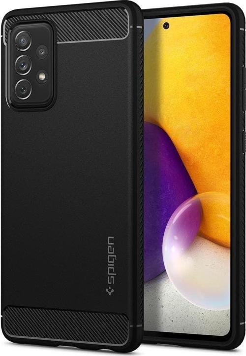 Galaxy A72 ile Uyumlu Kılıf Rugged Armor Matte Black