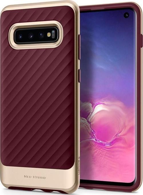 Galaxy S10 ile Uyumlu Kılıf Neo Hybrid Burgundy