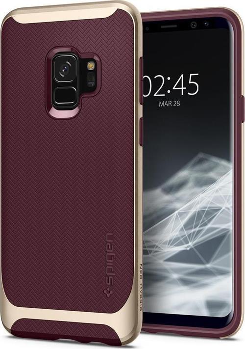 Galaxy S9 ile Uyumlu Kılıf Neo Hybrid Burgundy