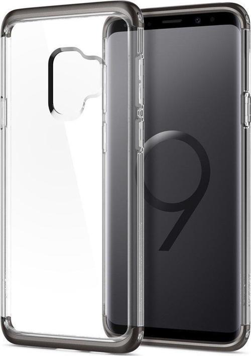 Galaxy S9 ile Uyumlu Kılıf Neo Hybrid NC Crystal Gunmetal