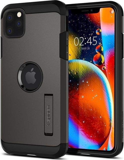 iPhone 11 Pro ile Uyumlu Kılıf Tough Armor Gunmetal