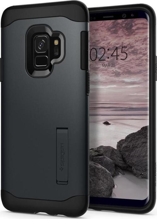 Galaxy S9 ile Uyumlu Kılıf Slim Armor Metal Slate