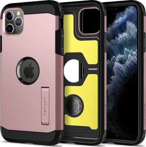 iPhone 11 Pro Max ile Uyumlu Kılıf Tough Armor XP Rose Gold