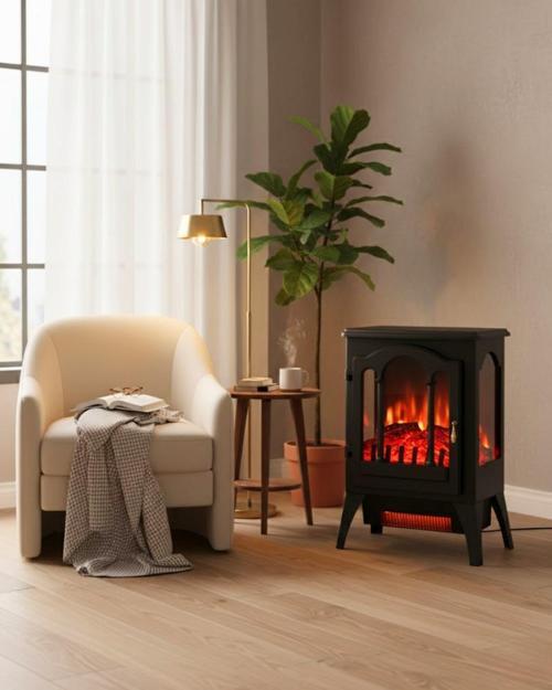 Stove Hatti 1950W Ayaklı Elektrikli Şömine