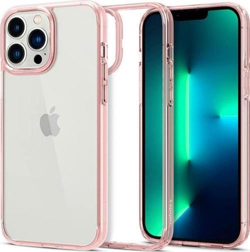 iPhone 13 Pro Max ile Uyumlu Kılıf Ultra Hybrid Rose Crystal