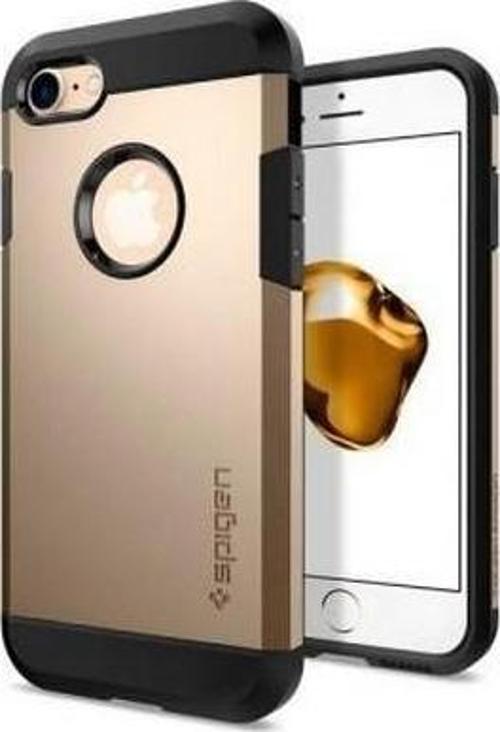 iPhone 7 ile Uyumlu Kılıf Tough Armor Champagne Gold