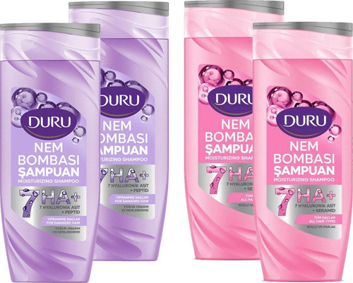 Nem Bombası Şampuan Yıpranmış Saçlar ve Tüm Saçlar İçin 400 ml 4 lü Set