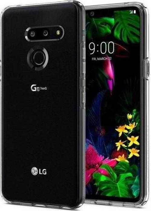 G8 ThinQ ile Uyumlu Kılıf Liquid Crystal Crystal Clear