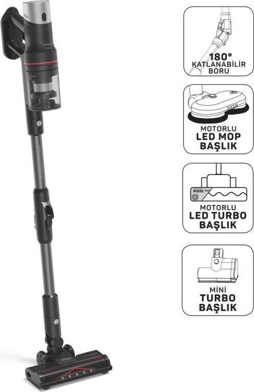 MagiClean HydroFlex Dikey Şarjlı Süpürge Siyah - AR4210