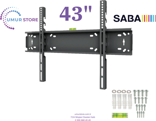 43” SB43F251 / 43”- 65” inç Lcd Led Televizyon Sabit Duvar Askı Aparatı