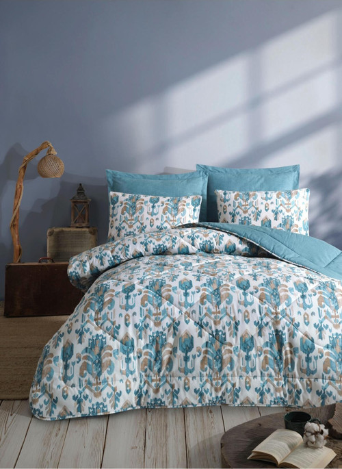 Kobyen Çift Kişilik Edna İndigo Uyku Seti