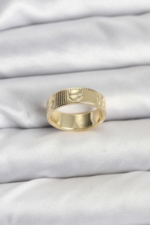 Gold Renk Model Kadın Yüzük - EBJ251115W38359