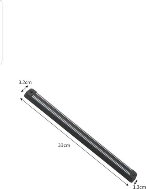 Mıknatıslı Paslanmaz Duvar Bıçak Askısı Standı 33 Cm