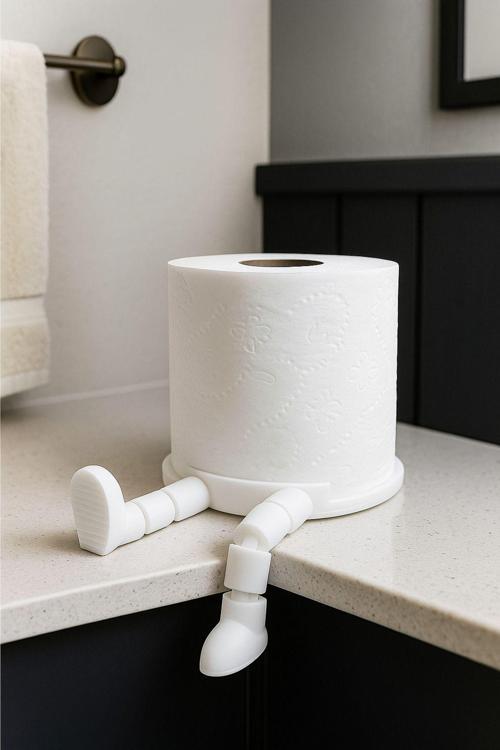 Pratik Dekoratif Tasarım Tuvalet Kağıdı Tutucu Çap 10 X 11 Cm