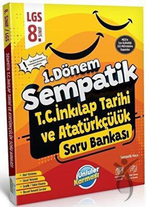8. Sınıf LGS TC İnkılap Tarihi ve Atatürkçülük 1. Dönem Sempatik Soru Bankası