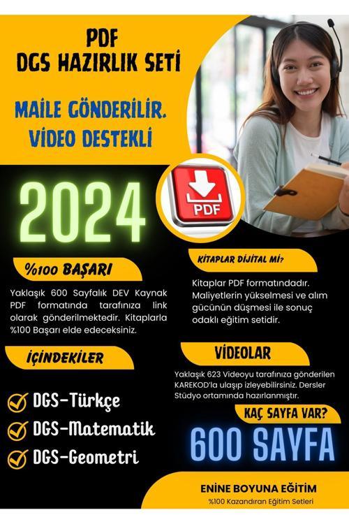 Enine Boyuna Eğitim Dgs Hazırlık Seti (Video Destekli Pdf Ders Notları)