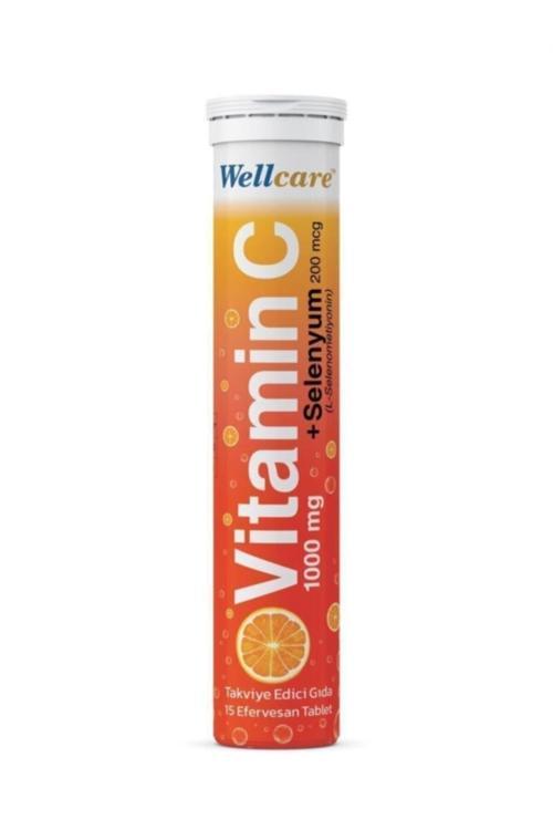 Vitamin C 1000 mg + Selenyum 15 Efervesan Tablet