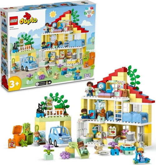DUPLO Kasabası 3’ü 1 Arada Aile Evi 10994 Oyuncak Yapım Seti