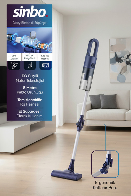 SVC-8629 Kablolu Dikey Elektrikli Süpürge