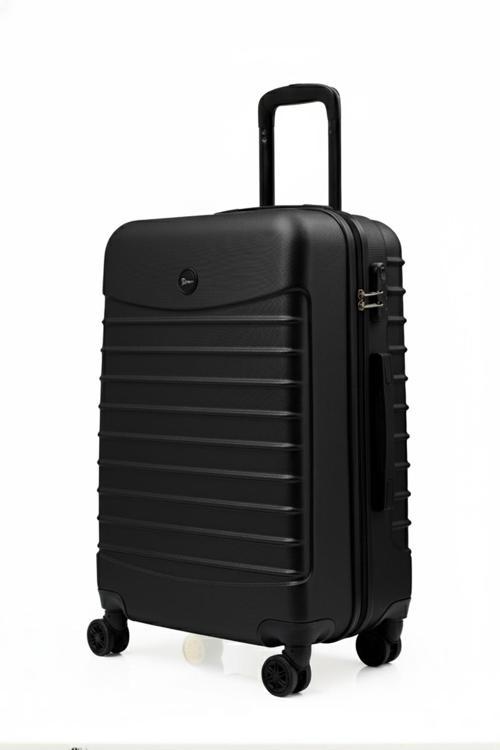 Orta Boy Valiz 4x2 Teker Siyah-Siyah 1168-S