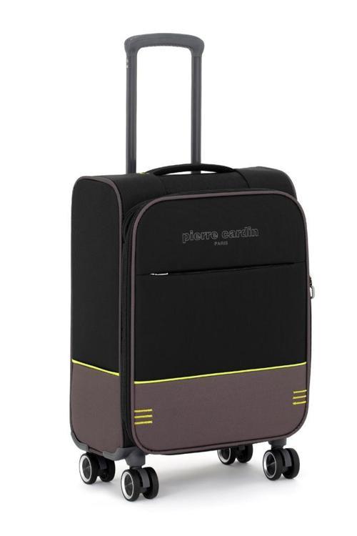 Ultra Light Hafif Lüx Kumaş Kabin Boy Valiz Siyah 04PC8200