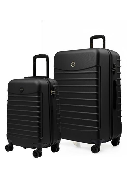 2'li Valiz Seti Büyük Boy - Kabin Boy Siyah-Siyah 1168-S