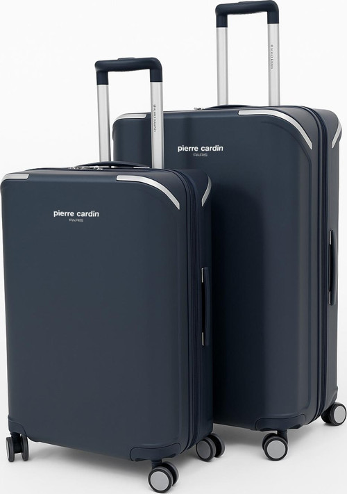 Büyük Ve Orta Boy 2'li Set %100 Polipropilen Valiz Lacivert 04PC7090