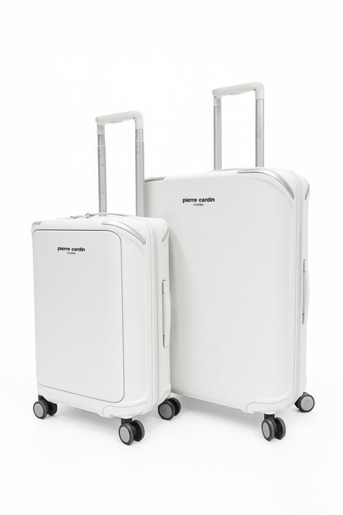 Orta Ve Kabin Boy 2'li Set %100 Polipropilen Valiz Beyaz 04PC7090