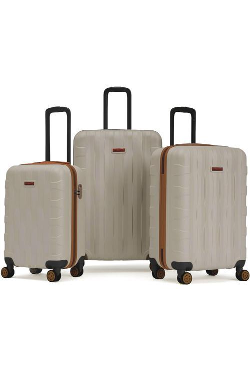 3'lü Valiz Seti Büyük Boy - Orta Boy - Kabin Boy Vizon-Taba 1167