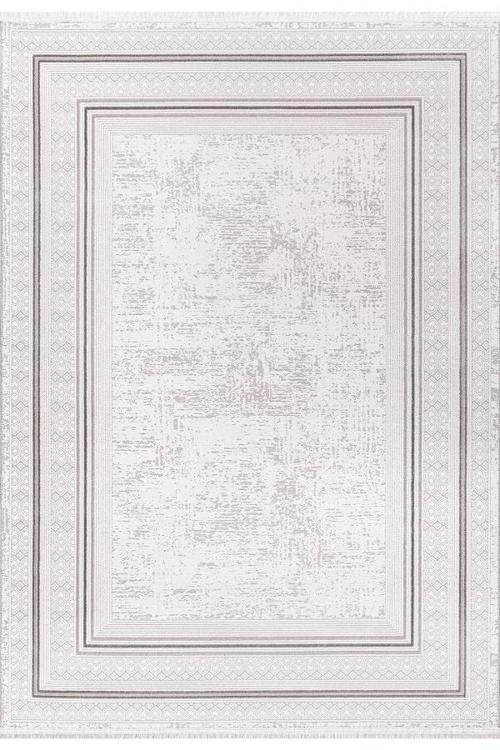 Halı Zena 404A Krem Gri Serisi Akrilik Salon Oturma Yatak Odası Halısı