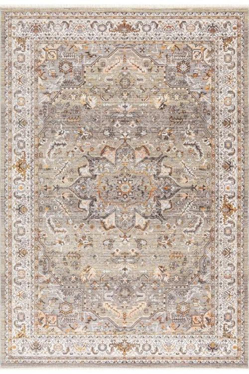 Halı Discovery 1540A Yeşil Bej Salon Oturma Yatak Odası Halısı