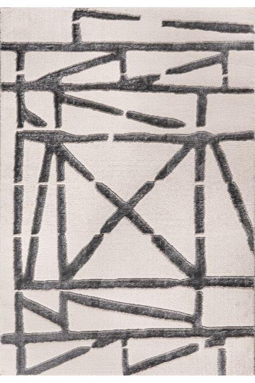 Halı Cozy C3961A Krem Gri Serisi Salon Oturma Yatak Odası Halısı