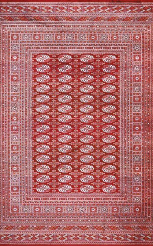 Halı 7/24 Serisi 0235 Bordo Salon Oturma Yatak Odası Halısı