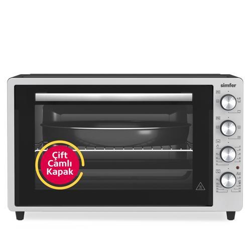 7033 İnox Gri 70 LT Turbo Fan Mini/Midi Fırın - Multi Fonksiyon, Yoğurt Yapma, Buz Çözme & Çift Cam