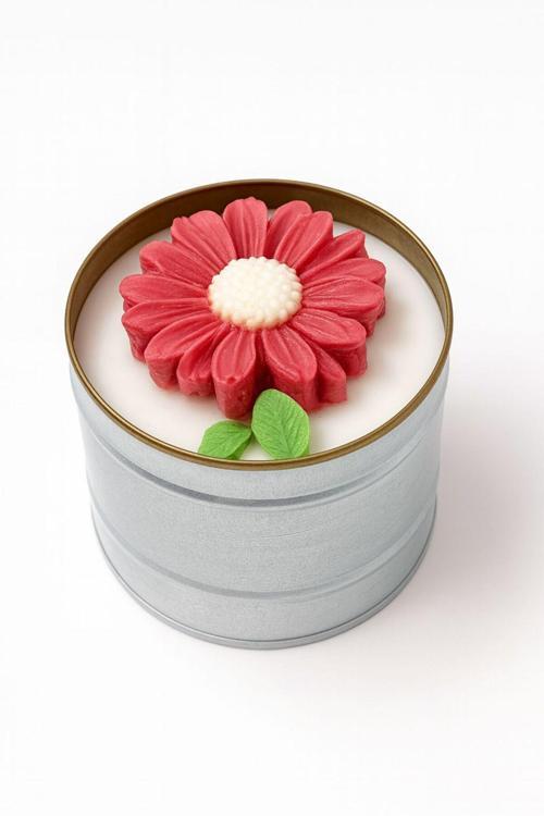 Hediyelik Papatya El Yapımı Soya Mum – Romantik Hediye Sevgililer Günü Ev Dekor, Özel Gün Hediye