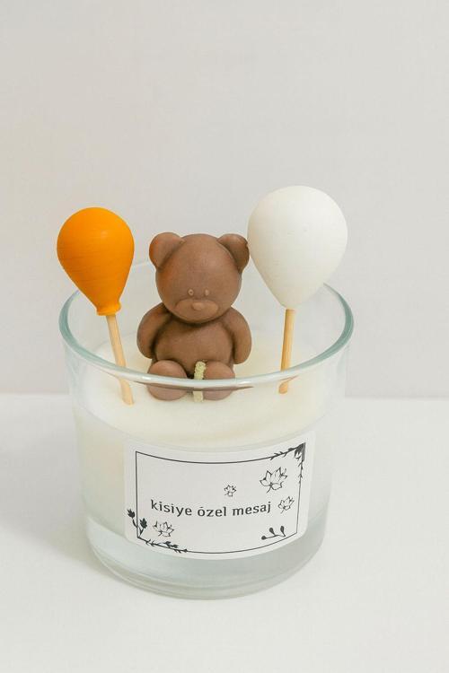 Hediyelik Ayıcık Mum El Yapımı Soya Mum – Romantik Hediye Sevgililer Günü Ev Dekor, Özel Gün Hediye