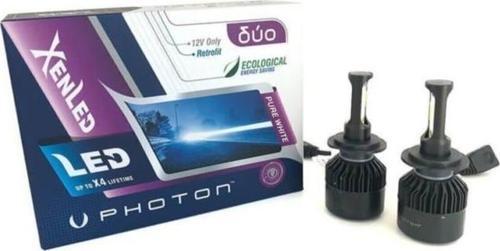 H4 Duo Led Xenon Şimşek Etkili Beyaz Zenon H4