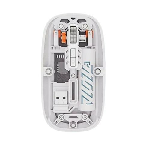 Şeffaf Tasarım Kablosuz Şarjlı Mouse (Bluetooth + USB Çift Mod)