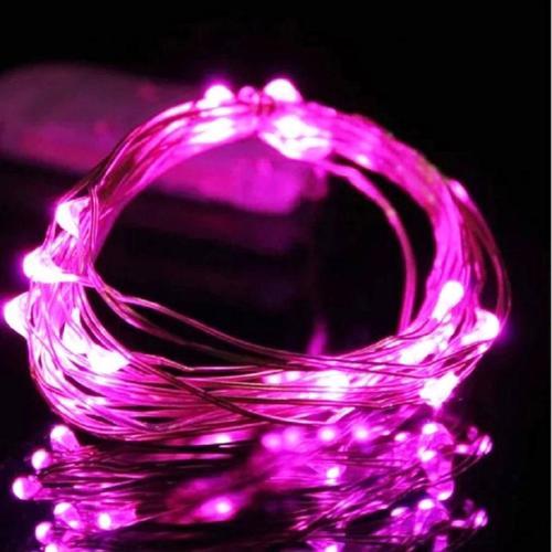 9 Metre Pembe Pilli Led Işık Canlı Pembe Işık Ip65 Su Geçirmez Sevgililer Gününe Özel Pembe Led Işık