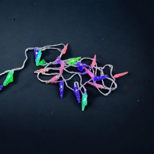 Buz Sarkıtı Renkli Pilli Led Işık 3 Metre Renkli Led Işık Yılbaşı Ağacı Işığı 3 Metre Noel Işığı