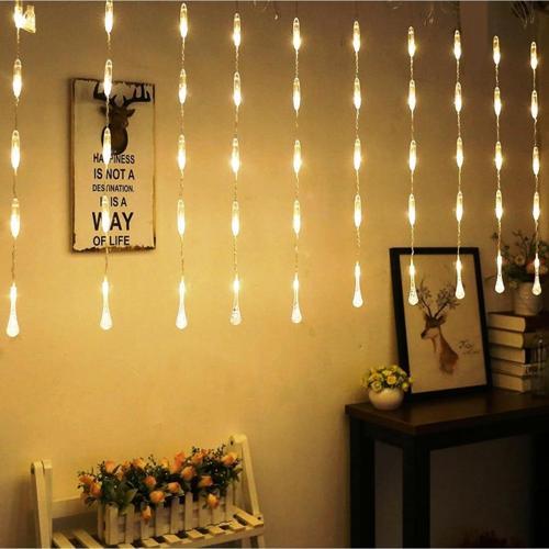 Yılbaşı Işıkları Su Damlası Salkım Led Işık Gün Işığı Led Işık 3 X1.20 Cm Noel Işıkları Salkım Işık