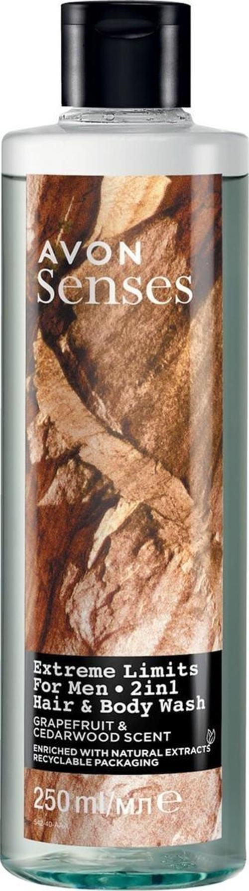 Senses Extreme Limits Greyfurt ve Sandal Kokulu Saç ve Vücut Için Erkek Duş Jeli 250 ml