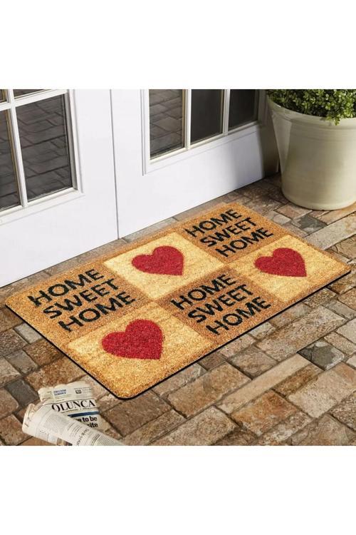 Güzel Evim Temalı Kapı Önü Paspası 45x70 Cm