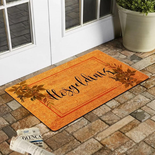 Sarmaşık Desenli Kapı Paspası Önü Paspası 45x70 Cm